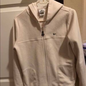 Lacoste fleece zip up jacket